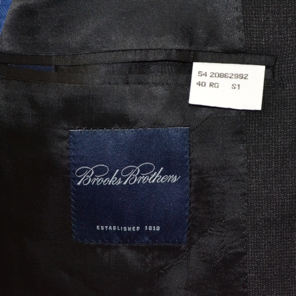 Brooks Brothers 40R Sport Coat Blazer Suit Jacket - Picture 7 of 8